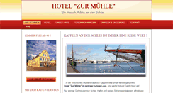 Desktop Screenshot of hotel-cafe-kappeln.de